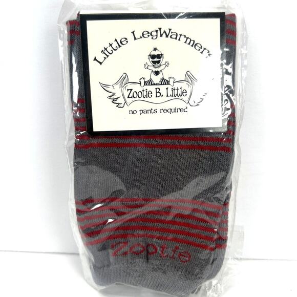 3 Zootie B. Little Leg Warmers Baby & Toddler NEW Blue Grey Red Sock Monkey - Picture 4 of 6